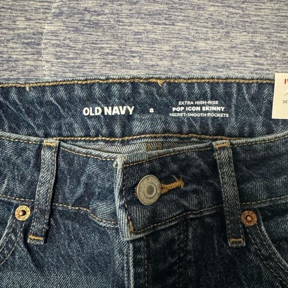 Old Navy Blue Pop Icon Skinny Jeans - Picture 3 of 4